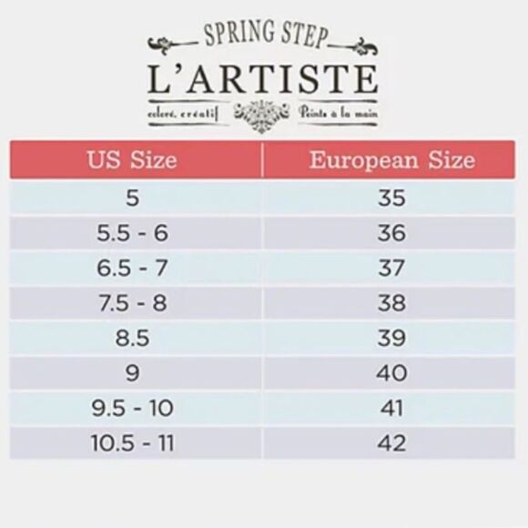 L’Artiste by Spring Step Jive Sandals Size 41 EU 9.5 US Red Floral Leather Heels - Picture 15 of 16